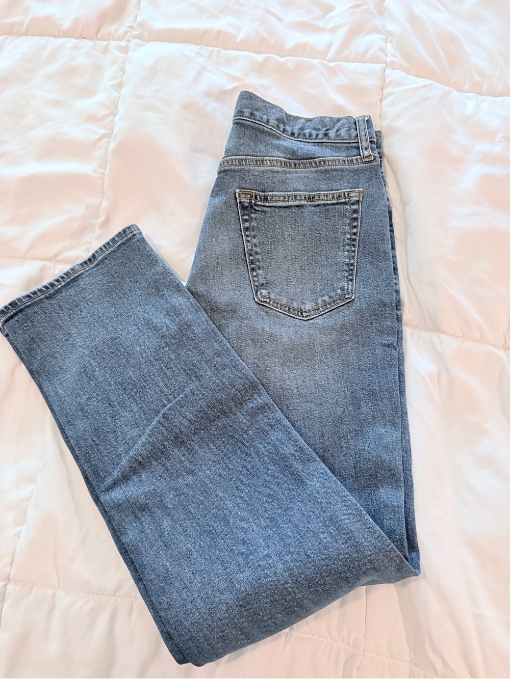 Old Navy Light Blue High-Rise Straight Jeans